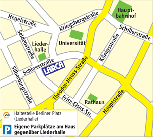 Wegbeschreibung Filiale Stuttgart