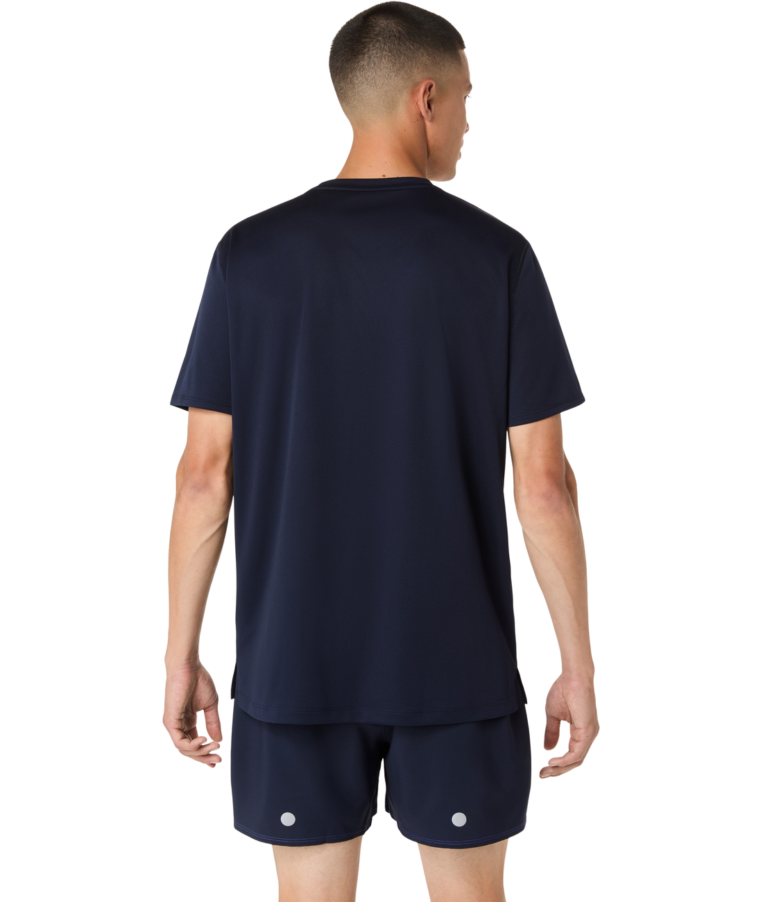 Asics Fujitrail Logo S/S Top midnight/cobalt burst Herrenmodell