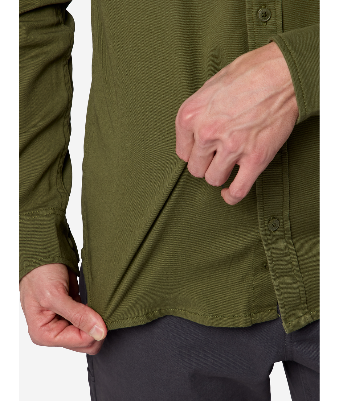Hidden Peak Twill Button Down LS