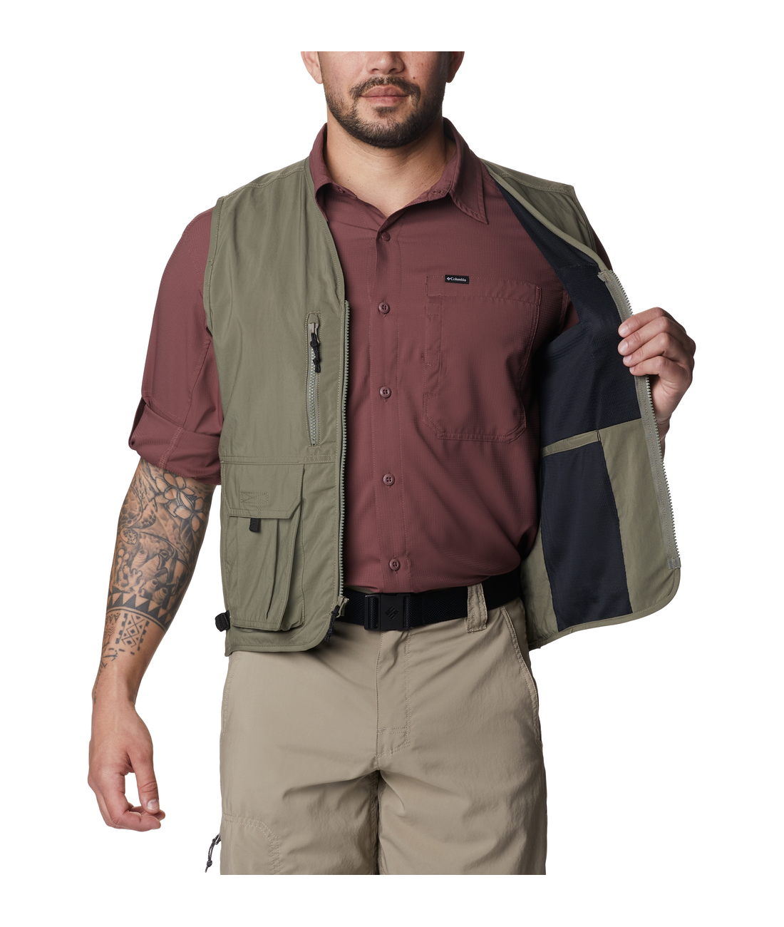Utility vest khaki cheap