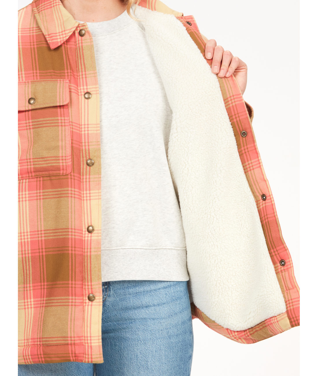 Wm's Ridgefield Sherpa Lined Flannel Jacket