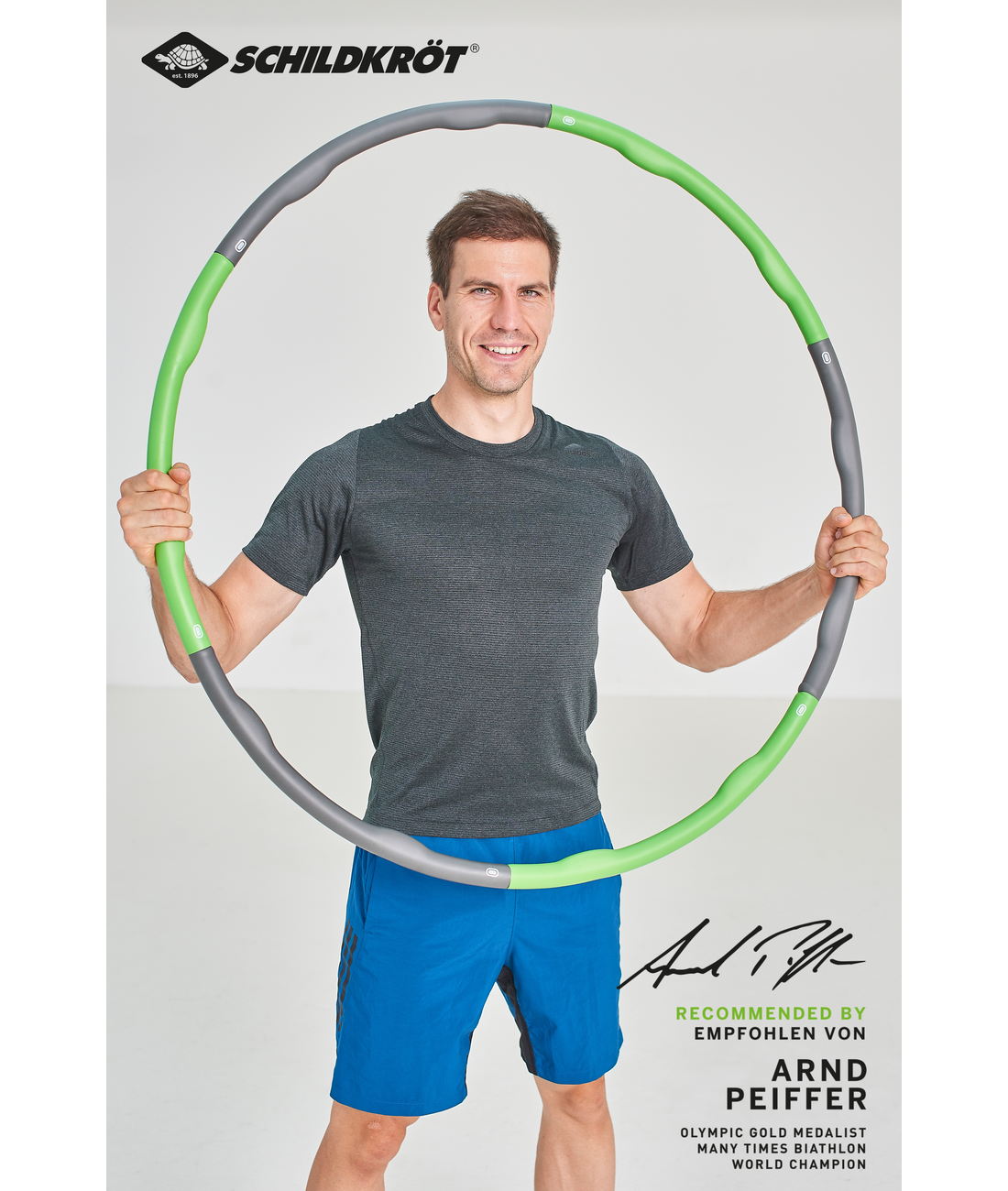 Fitness-Hoop mit Massagewellen