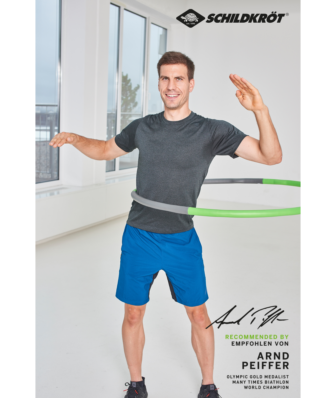 Fitness-Hoop mit Massagewellen