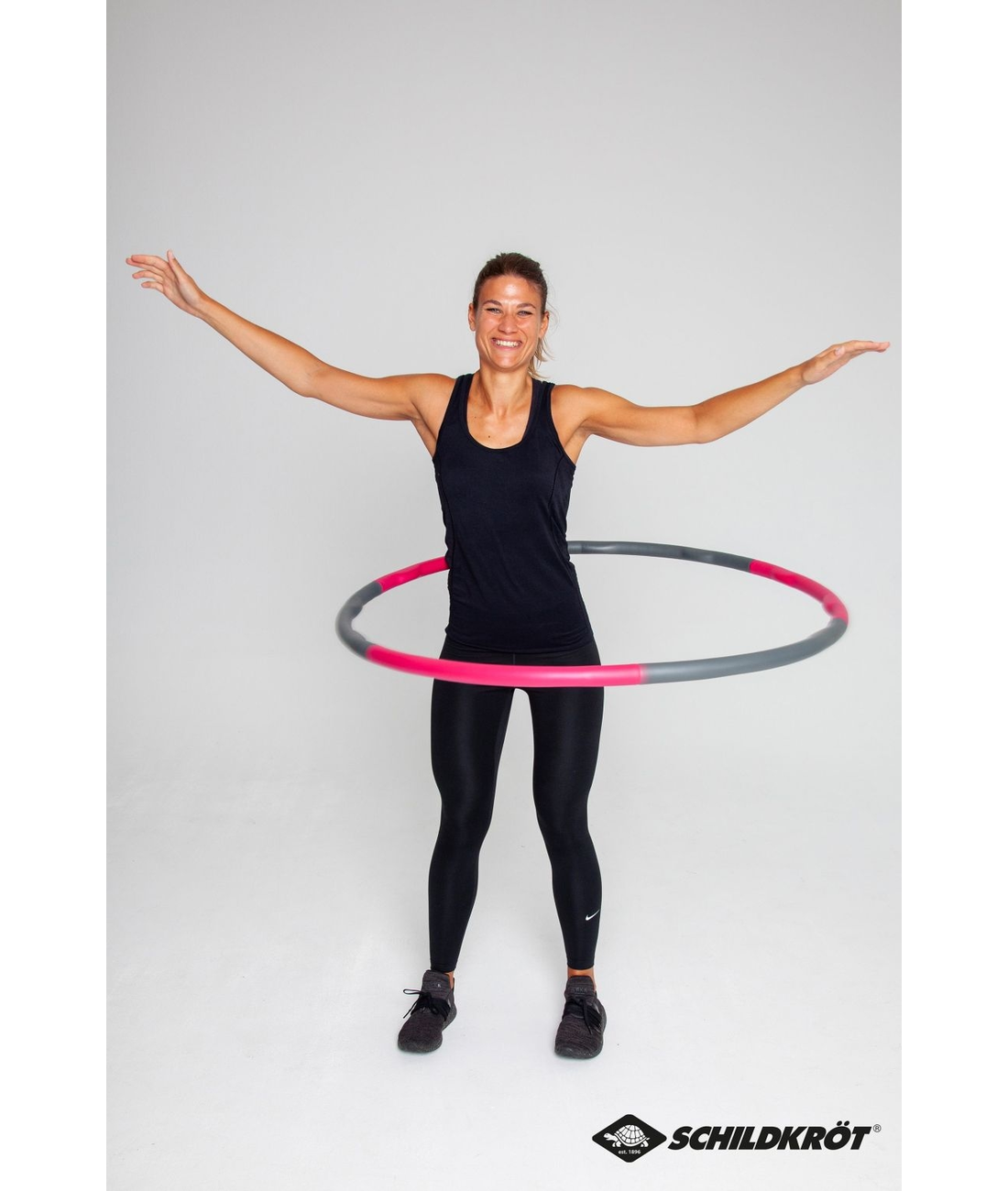 Fitness-Hoop mit Massagewellen