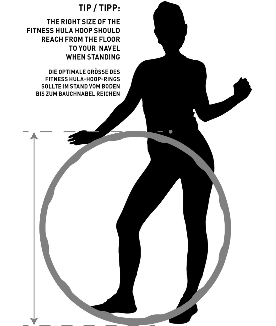 Fitness-Hoop mit Massagewellen