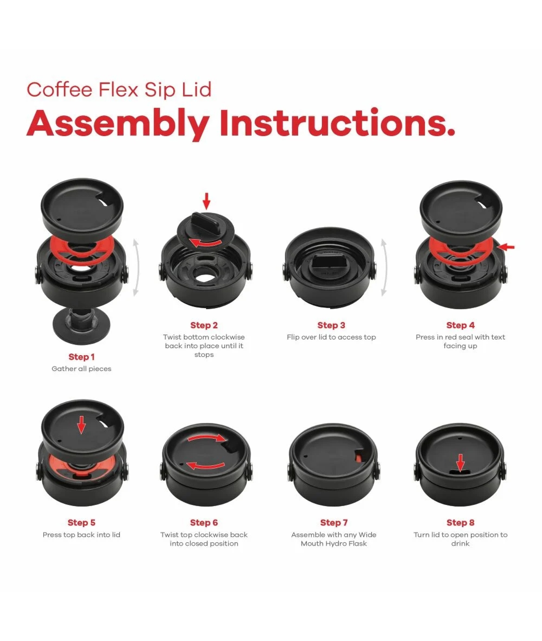 Wide Mouth Flex mit Sip Lid 20 (591 ml)