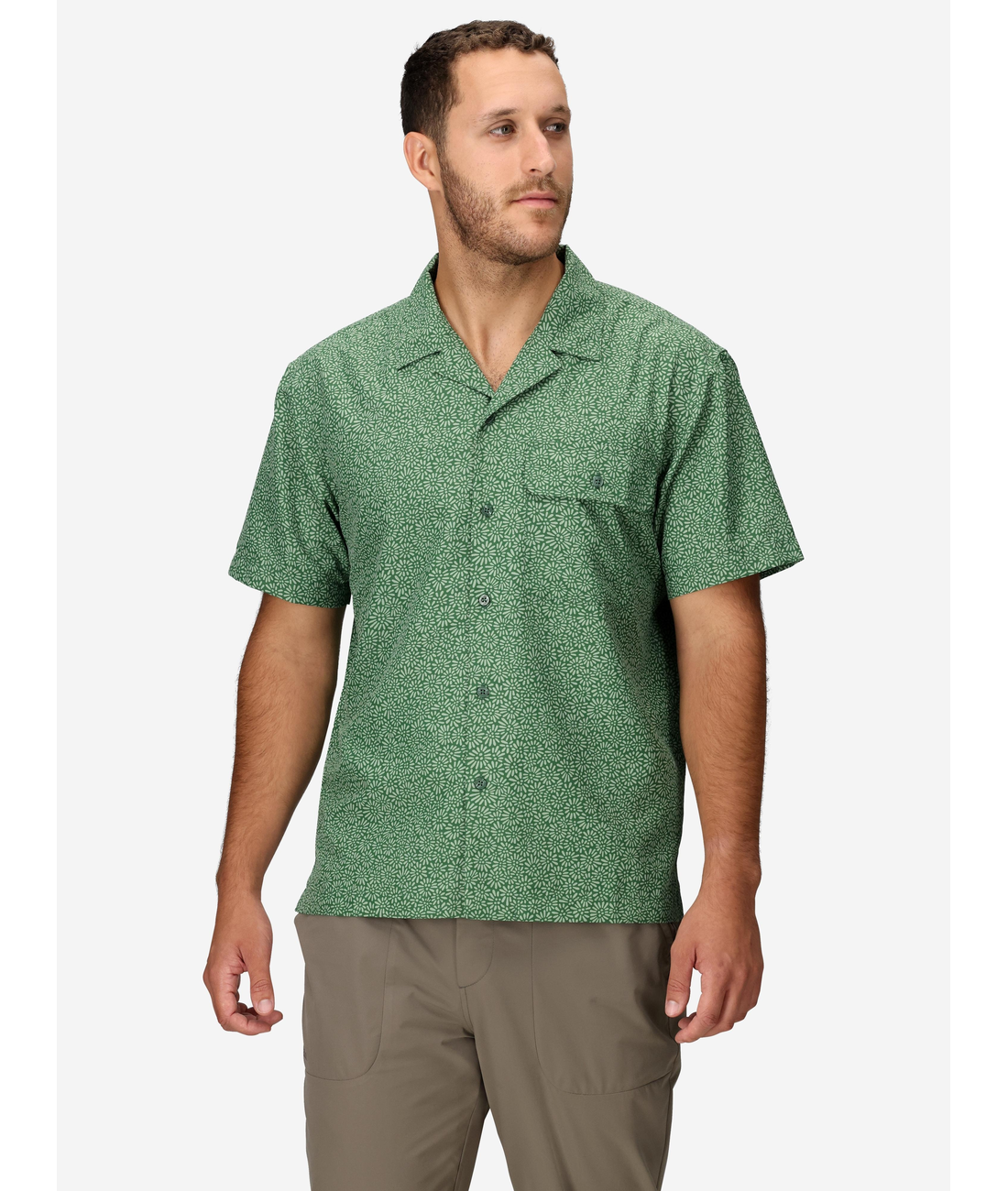 AirExchange UPF 40 Camp Novelty S/S Shirt