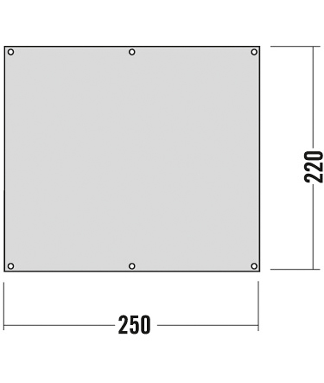 Zeltunterlage 250 x 220 cm