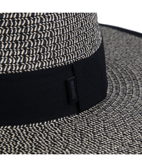 Black straw bucket hat deals