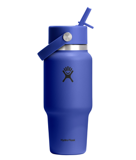Wide Mouth Travel Bottle with Flex Straw Cap 24 oz (710 ml)