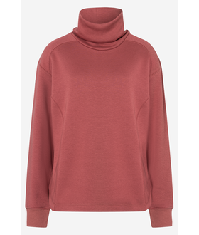 Wm's Hideaway Plush Funnel Neck LS