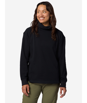 Wm's Hideaway Plush Funnel Neck LS