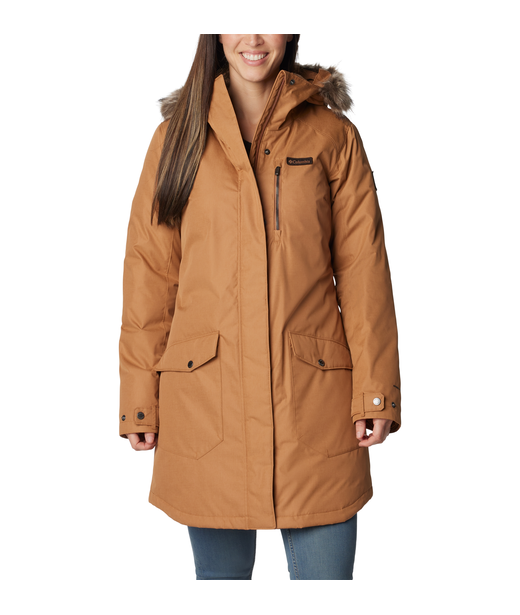 Suttle mountain sherpa trim insulated long jacket sales