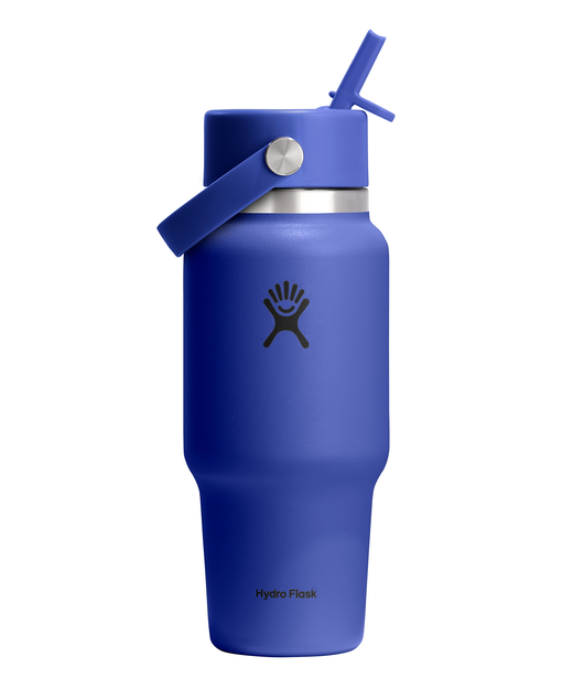 Wide Mouth Travel Bottle with Flex Straw Cap 24 oz (710 ml)
