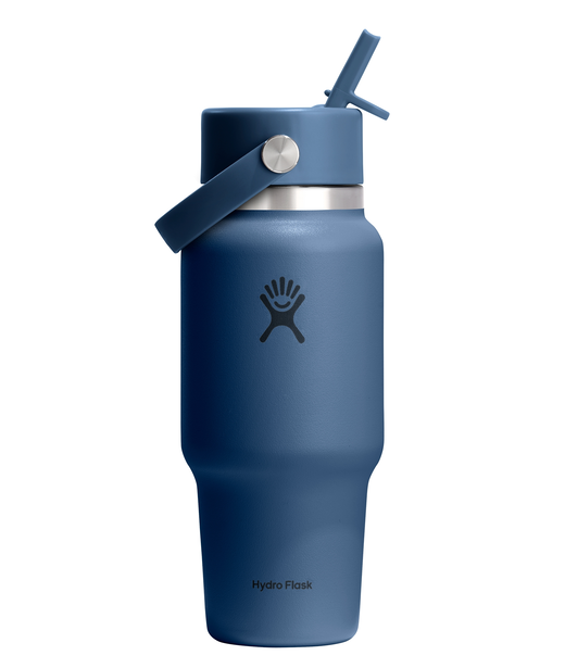 Wide Mouth Travel Bottle with Flex Straw Cap 24 oz (710 ml)