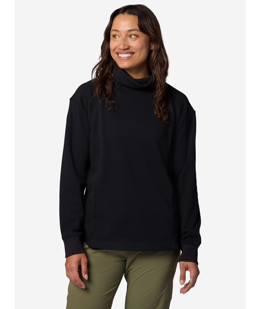 Wm's Hideaway Plush Funnel Neck LS